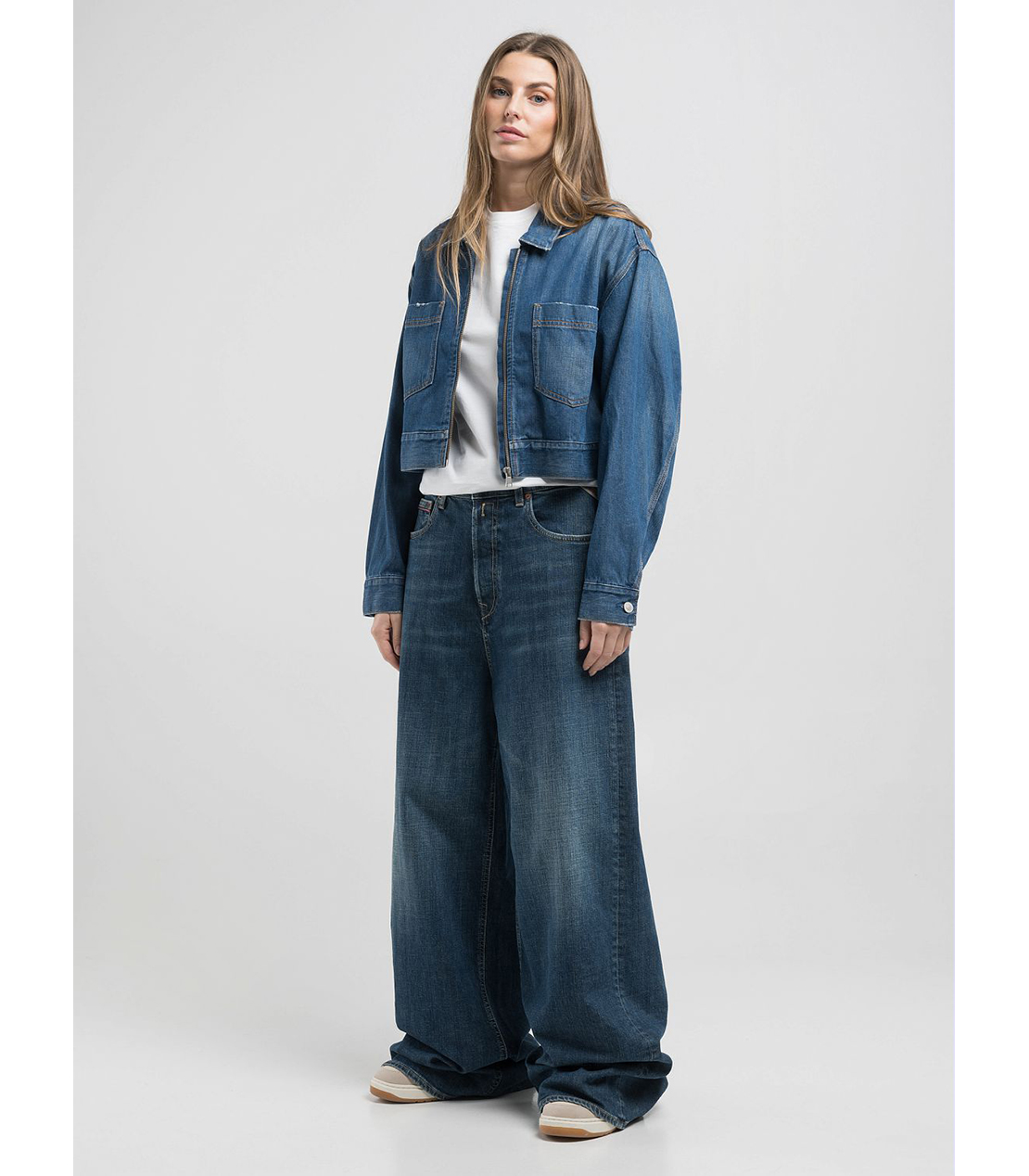 バギーフィットMARGOTT ストレッチインディゴデニム 詳細画像 ダークブルー 4